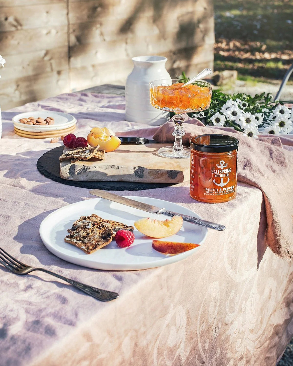 Saltspring Peach & Pepper Spicy Pepper Spread