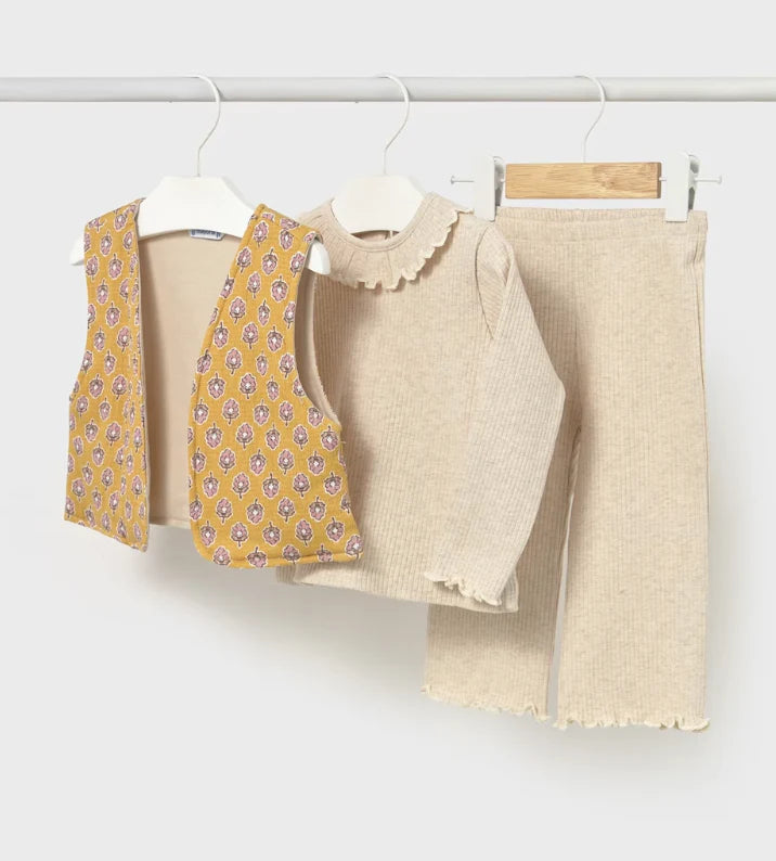 Mayoral Baby Girl Pant & Vest Set   2593-14  Arena Vig **