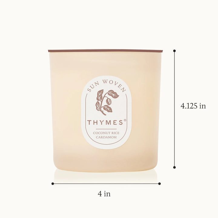 Thymes The Hours Edit 2 Wick Candle  -  Sun Woven