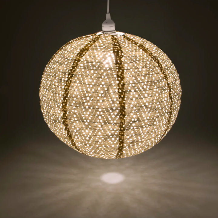 Soji Stella Nova Pendant Lamp  32021  Chevron Pearl