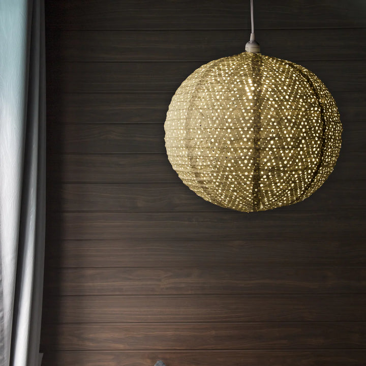 Soji Stella Nova Pendant Lamp  32021  Chevron Pearl