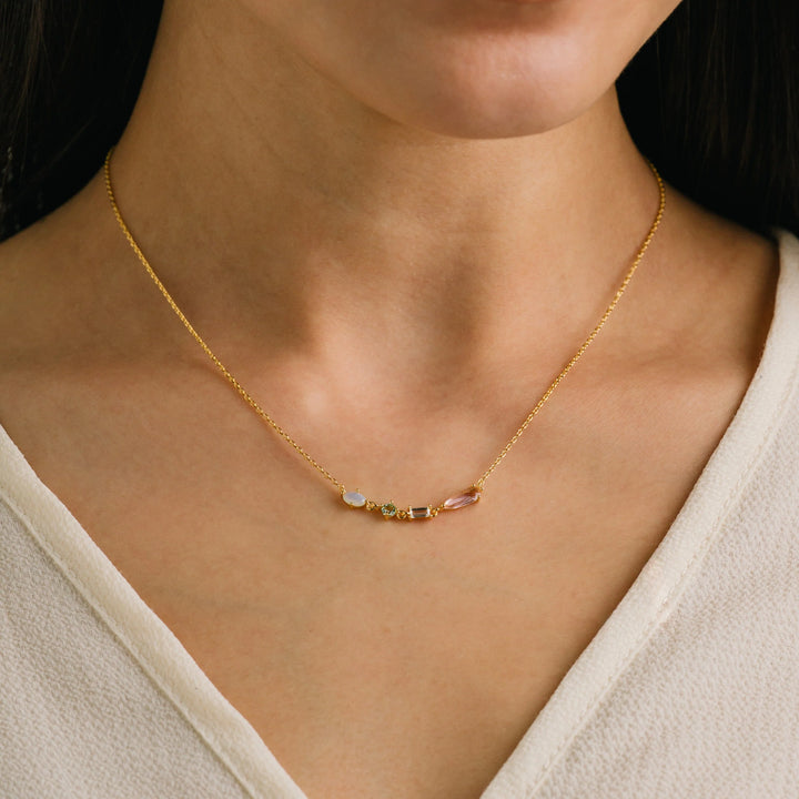 Lovers Tempo Sonata Jewel Necklace - Opal