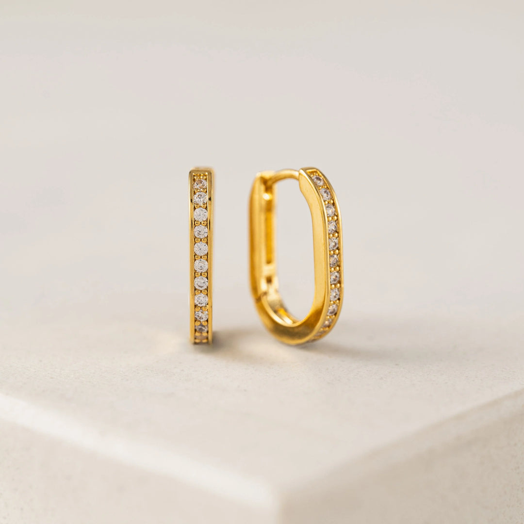Lover's Tempo Solona Paperclip Hoop Earring Gold