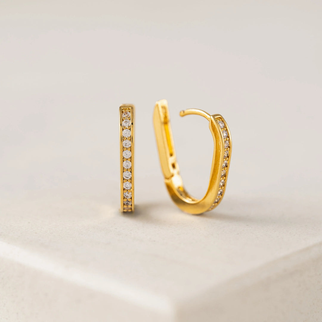 Lover's Tempo Solona Paperclip Hoop Earring Gold