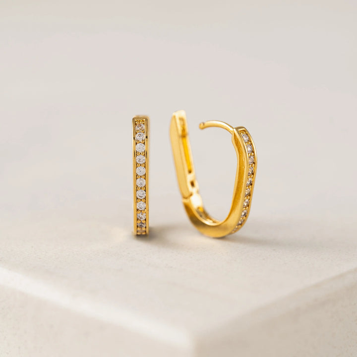 Lover's Tempo Solona Paperclip Hoop Earring Gold