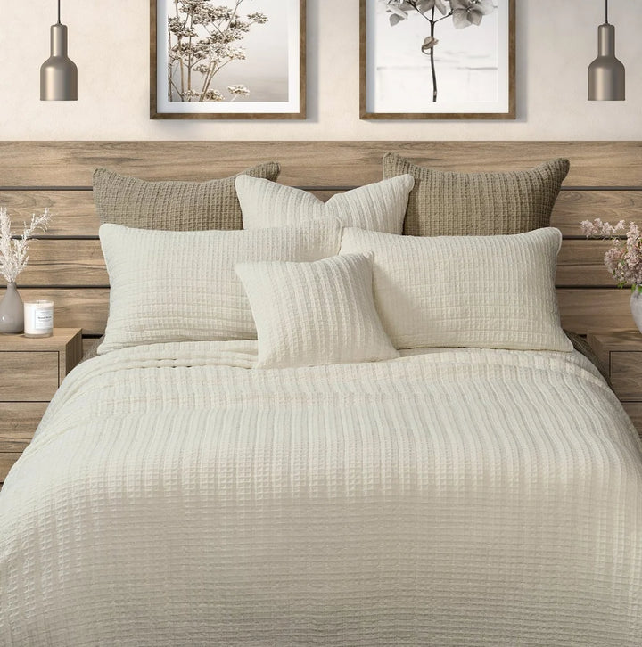 Brunelli Spirit Cream Quilt Bedding Set