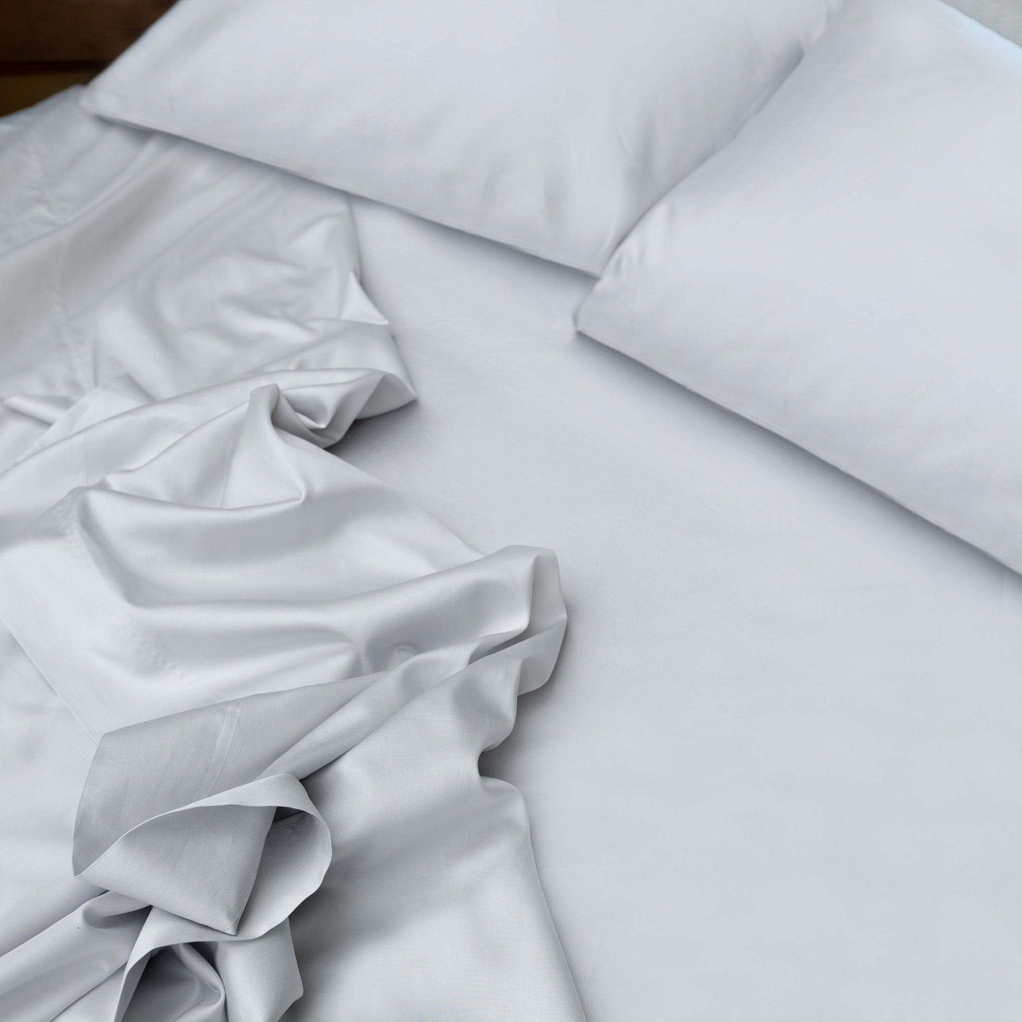 St. Geneve Porto White Sateen Sheet Set