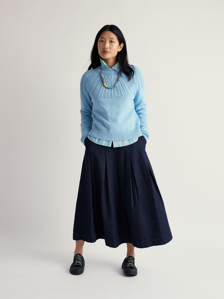 Seasalt Stone Chat Sweater  -  Spring Sky