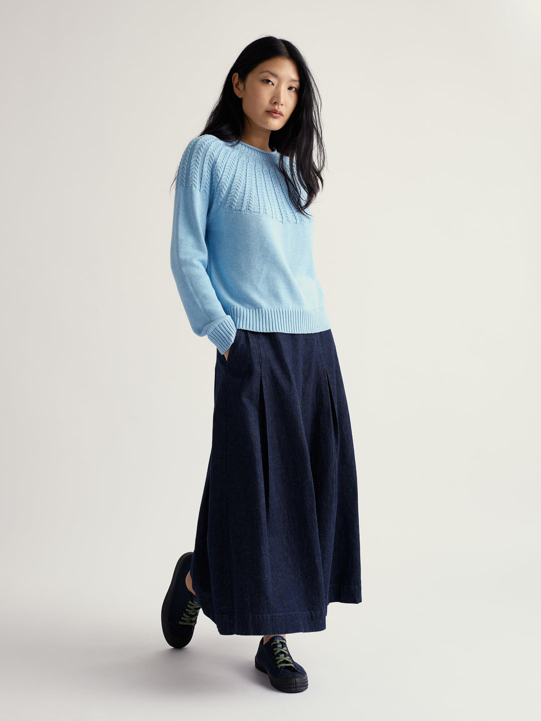 Seasalt Stone Chat Sweater  -  Spring Sky