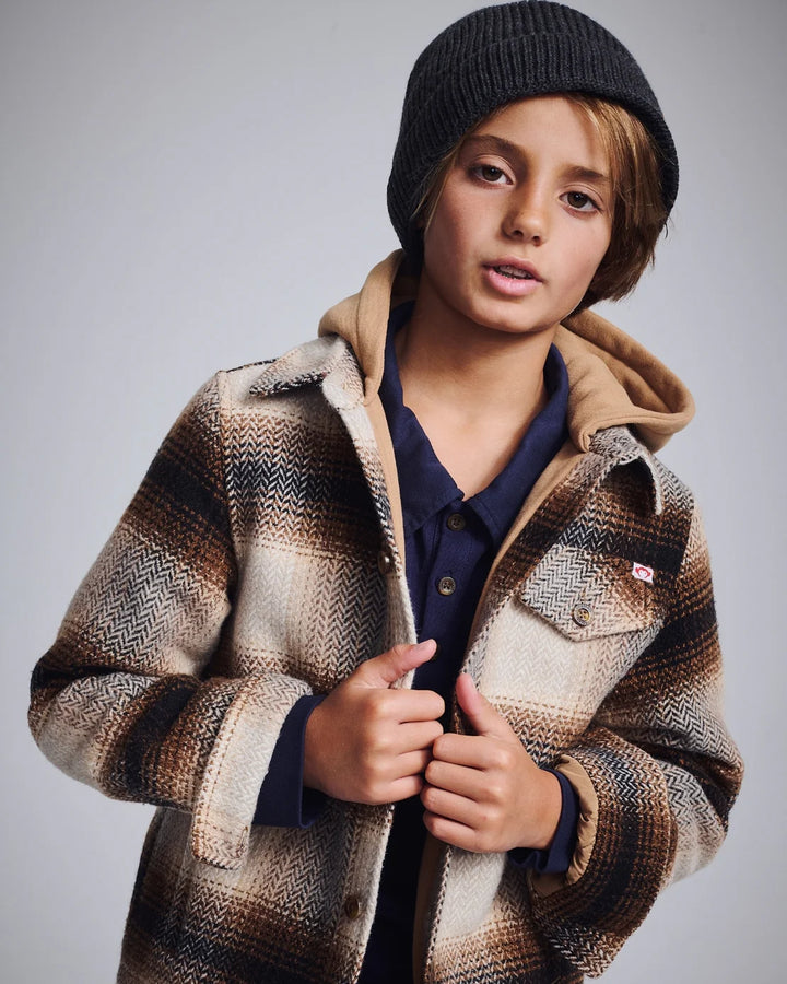 Appaman Glen Hooded Shirt   G9GHS-LMP   Lumber Plaid