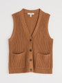 Seasalt Swanpool Vest AW25133LI Brown