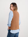 Seasalt Swanpool Vest AW25133LI Brown