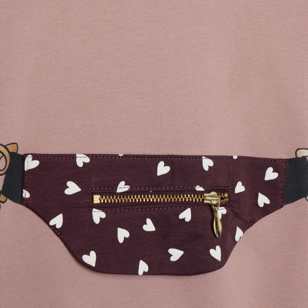 Minymo Girls Sweatshirt With Purse Detail   124459-6510