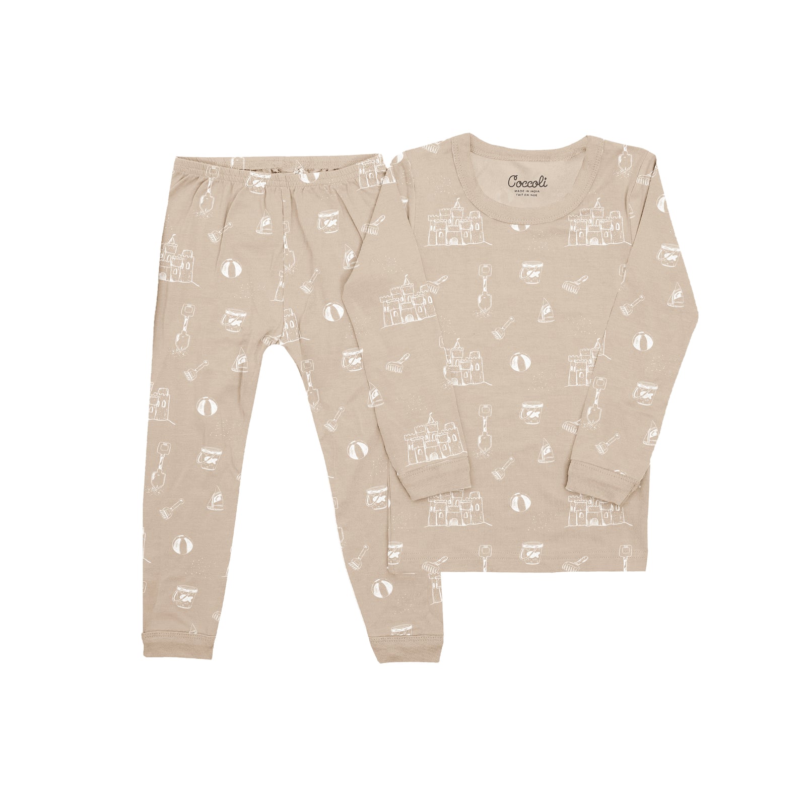 Coccoli 2pce Pyjama Set  TLM5843-382  Sandcastles on Moonlight