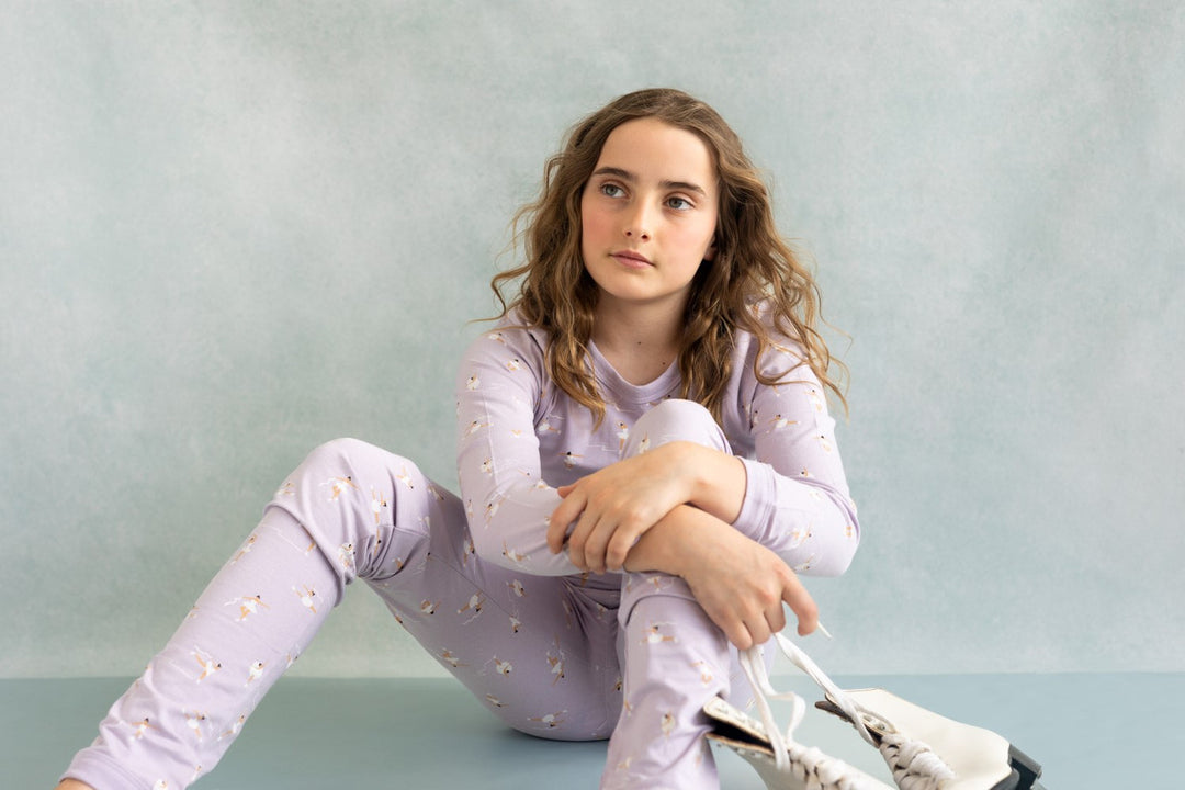Coccoli Pajama 2 Pce. Set    TLM5933-720   Mauve Skaters **