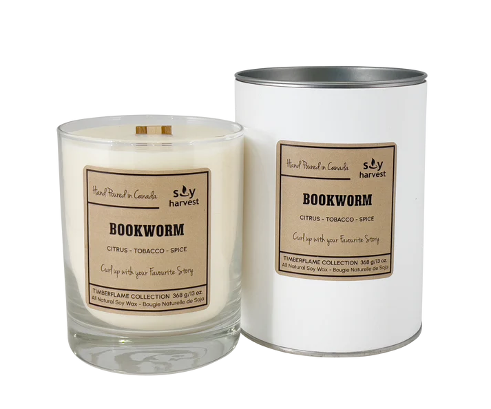 Soy Harvest Timberflame Candle - Bookworm