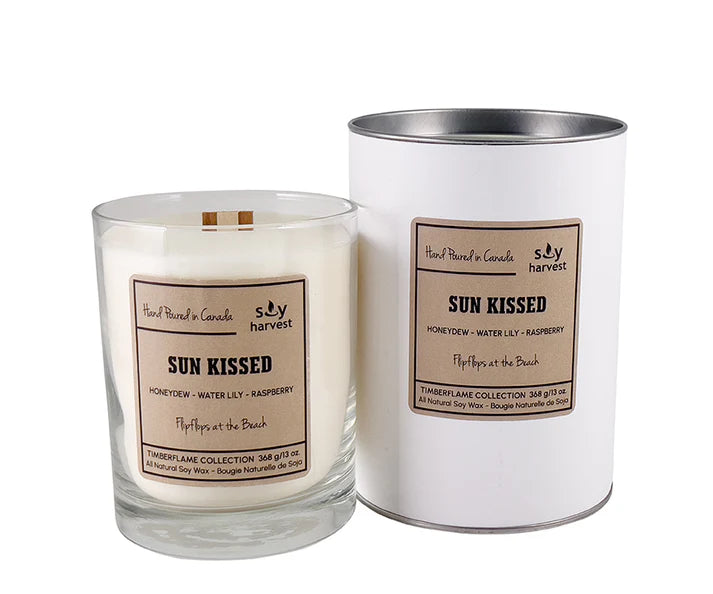 Soy Harvest Timberflame Candle - Sun Kissed