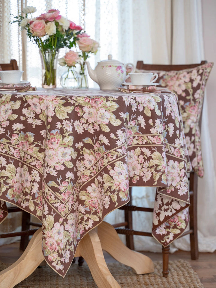 April Cornell Apple Blossom Nutmeg Table Linen Collection
