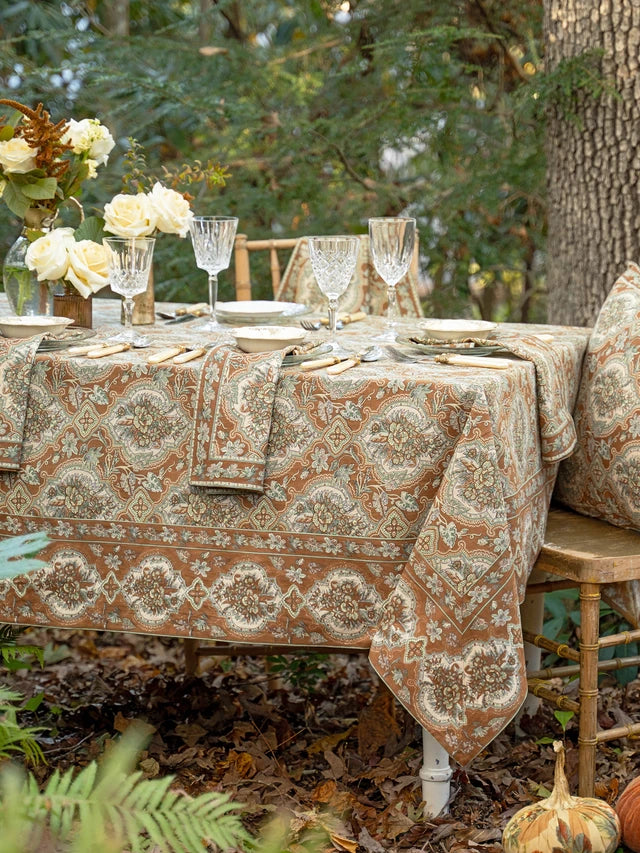 April Cornell Timeless Tapestry Table Linen Collection - Maple