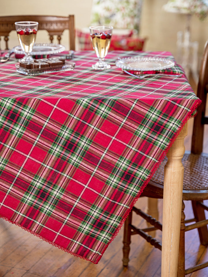 April Cornell Tartan Plaid Table Linens