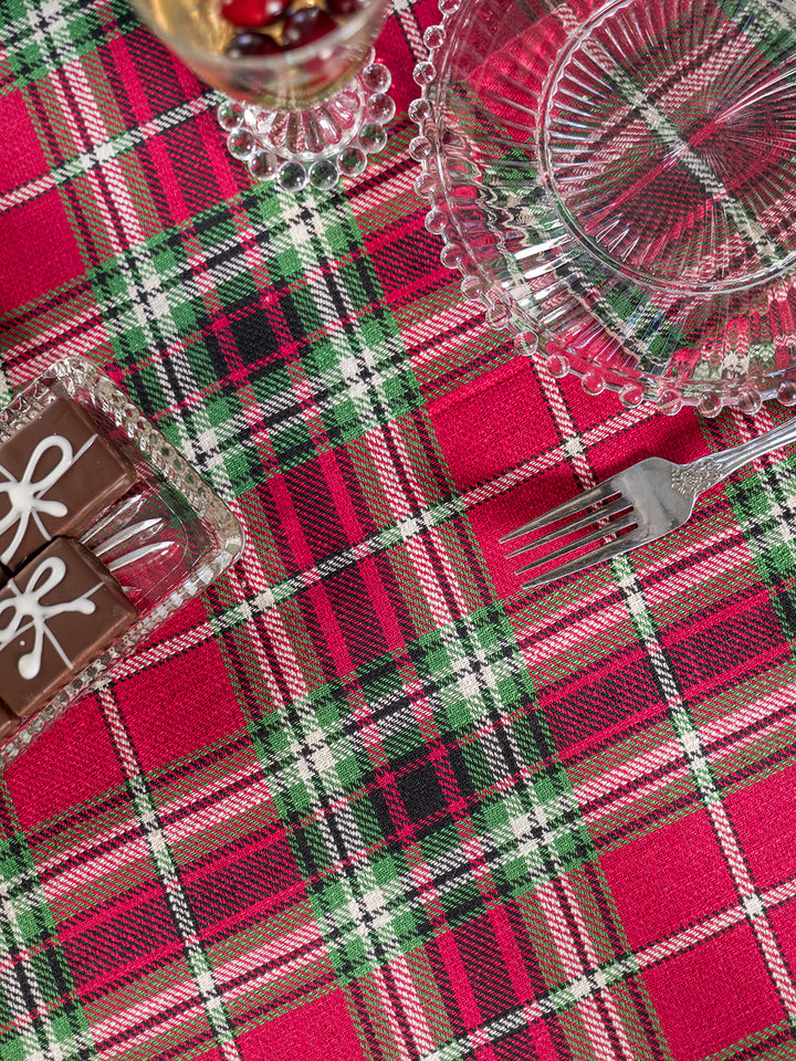 April Cornell Tartan Plaid Table Linens