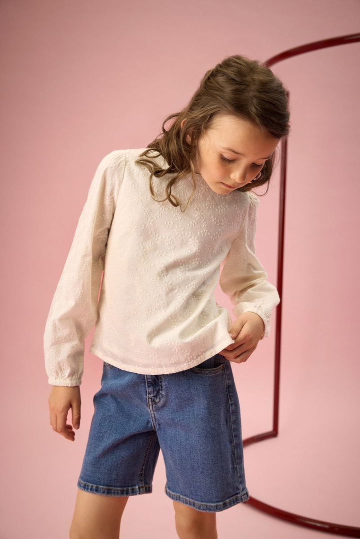 Creamie Girls Denim Bermuda Style Shorts   823155-7770