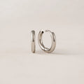 Lover's Tempo Tube 15mm Hoop Silver