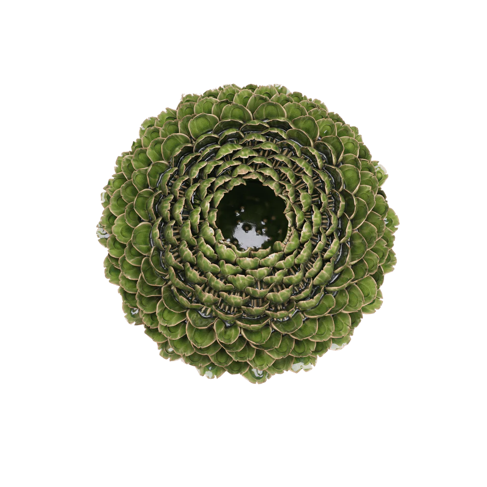 Chive Utopia Ceramic Floral Vase UTGRLG  Large Green