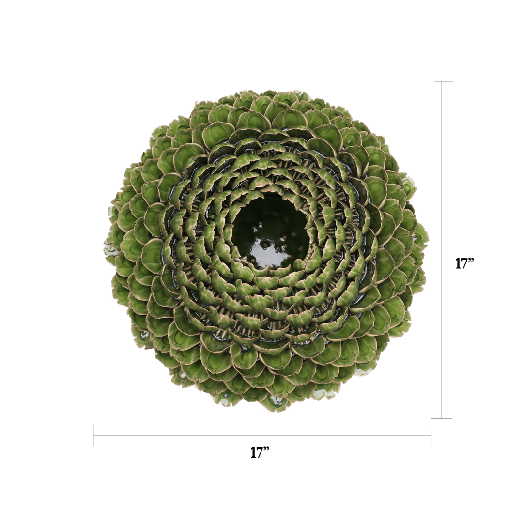 Chive Utopia Ceramic Floral Vase UTGRLG  Large Green