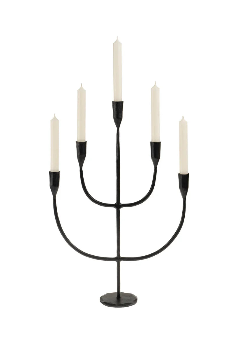 Indaba Astra Candelabra  1-0991  Black