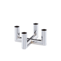 Uyuni Matrix Mini Taper Candleholder  -  Chrome