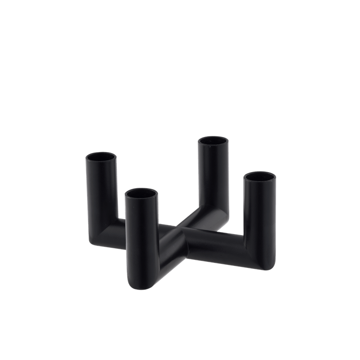Uyuni Matrix Mini Taper Candleholders and Connectors -  Matte Black