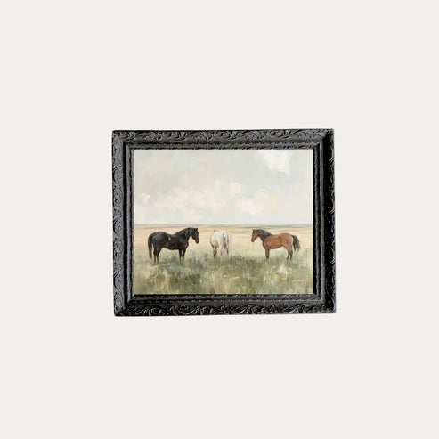 Luxe B. Co. Horse Pasture Framed Art