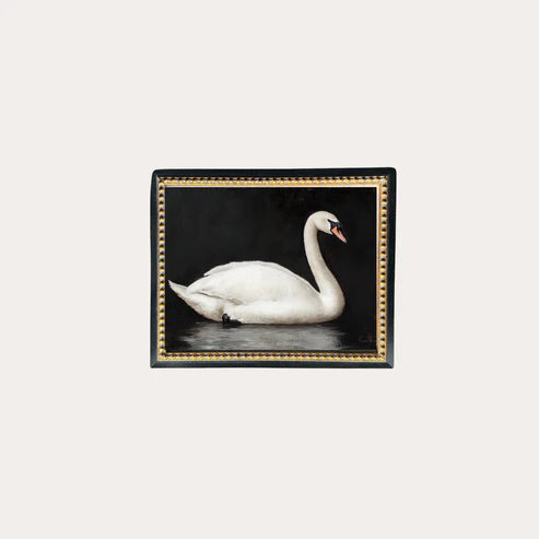 Luxe B. Co. Moody Swan Framed Art