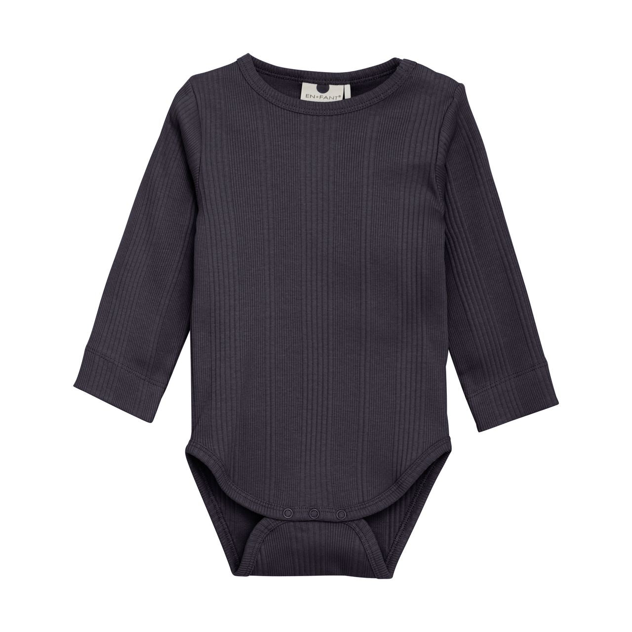 Enfant Baby Boy Long Sleeve Ribbed Onesie   215351-1880