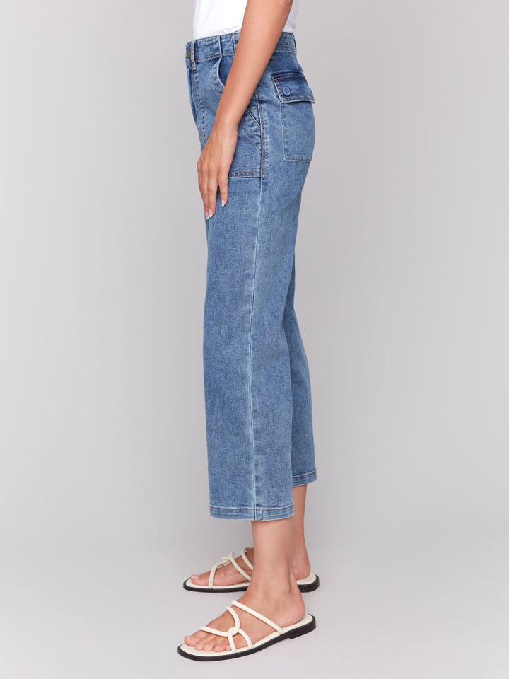 Charlie B Straight Leg Denim C5636-259C  Medium Blue