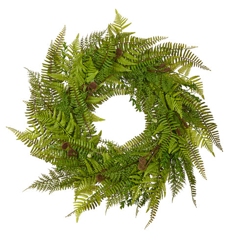 Raz 28" Fern Wreath  W4522661