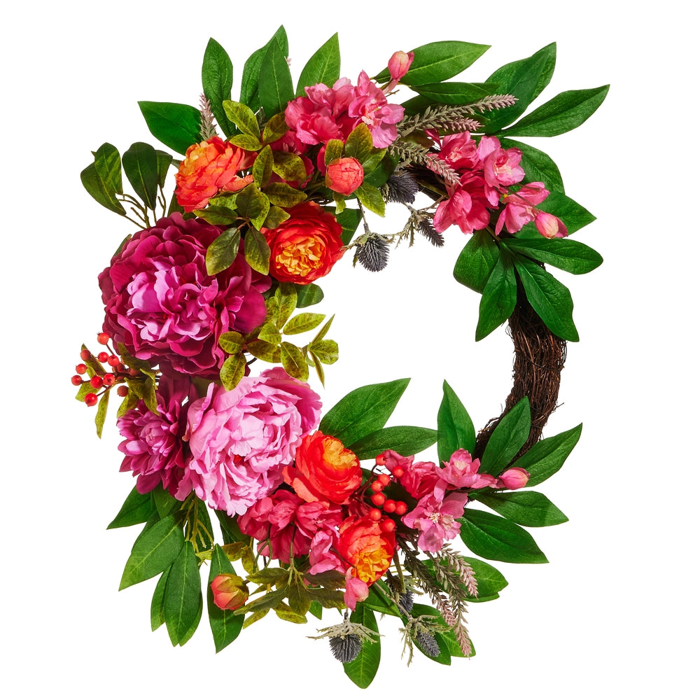 Raz Mixed Floral Wreath W4609830