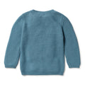 Wilson & Frenchy Baby Boy Cable Knit Sweater  WF2384  Bluestone