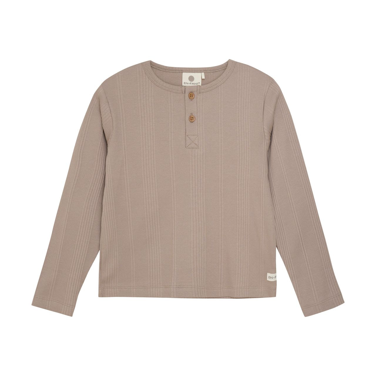 Enfant Boys Long Sleeve Ribbed Henley Tee   230566-2213