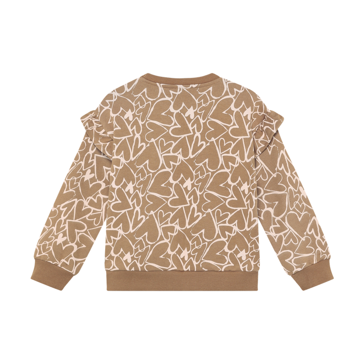 Daily Seven Girls Pullover With Heart Print   930466-2043