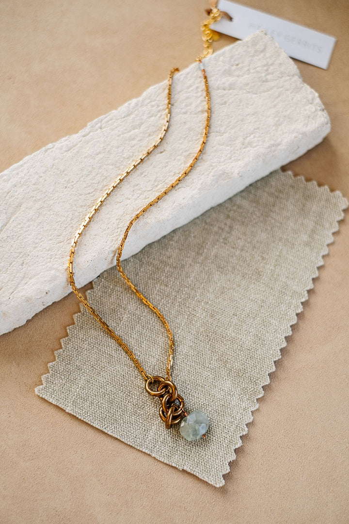 Hailey Gerrits Mara Necklace - Aquamarine
