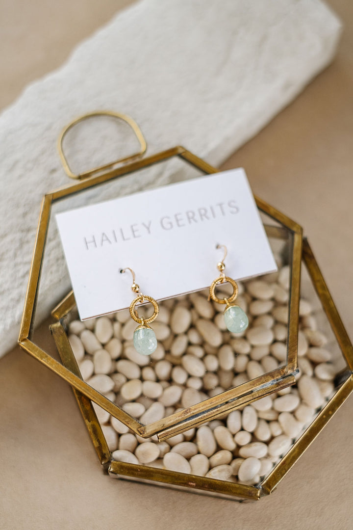Hailey Gerrits Droplet Earrings - Aquamarine
