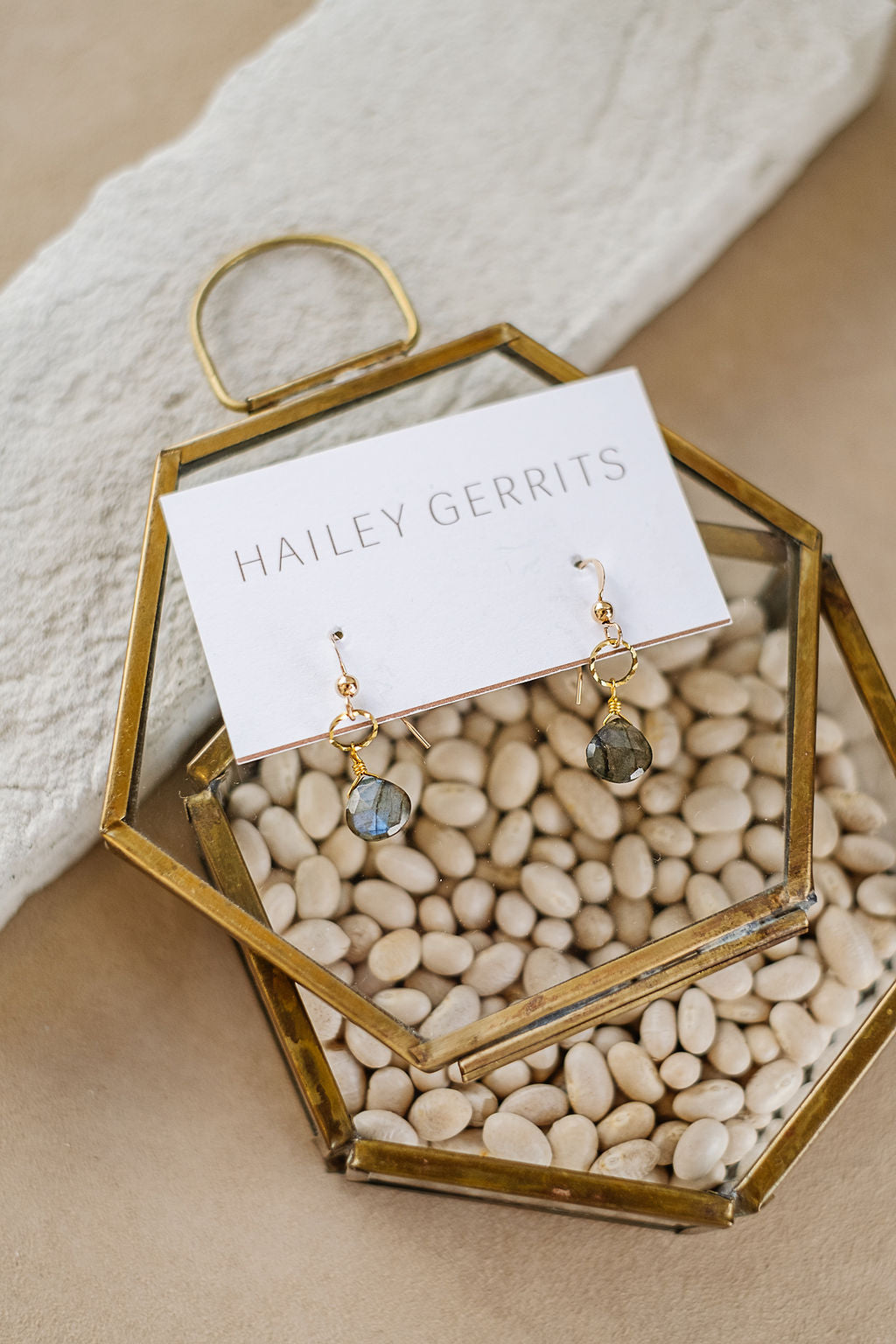 Hailey Gerritts Sidra Labradorite Earrings E01LB