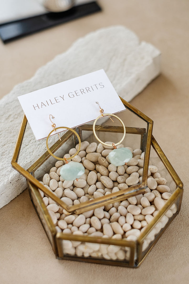 Hailey Gerrits SS26 XL Rhea Earring - Aquamarine