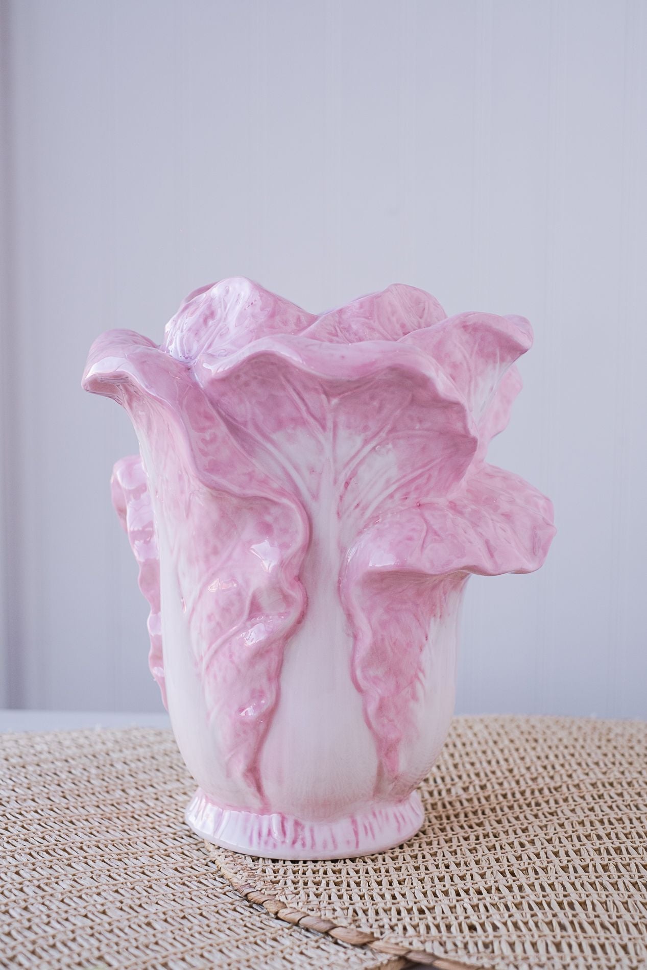 Raz 9.5" Pink Cabbage Vase  4411168