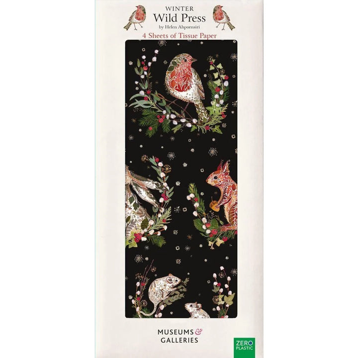 Christmas Gift Wrap -  Woodland Wreaths