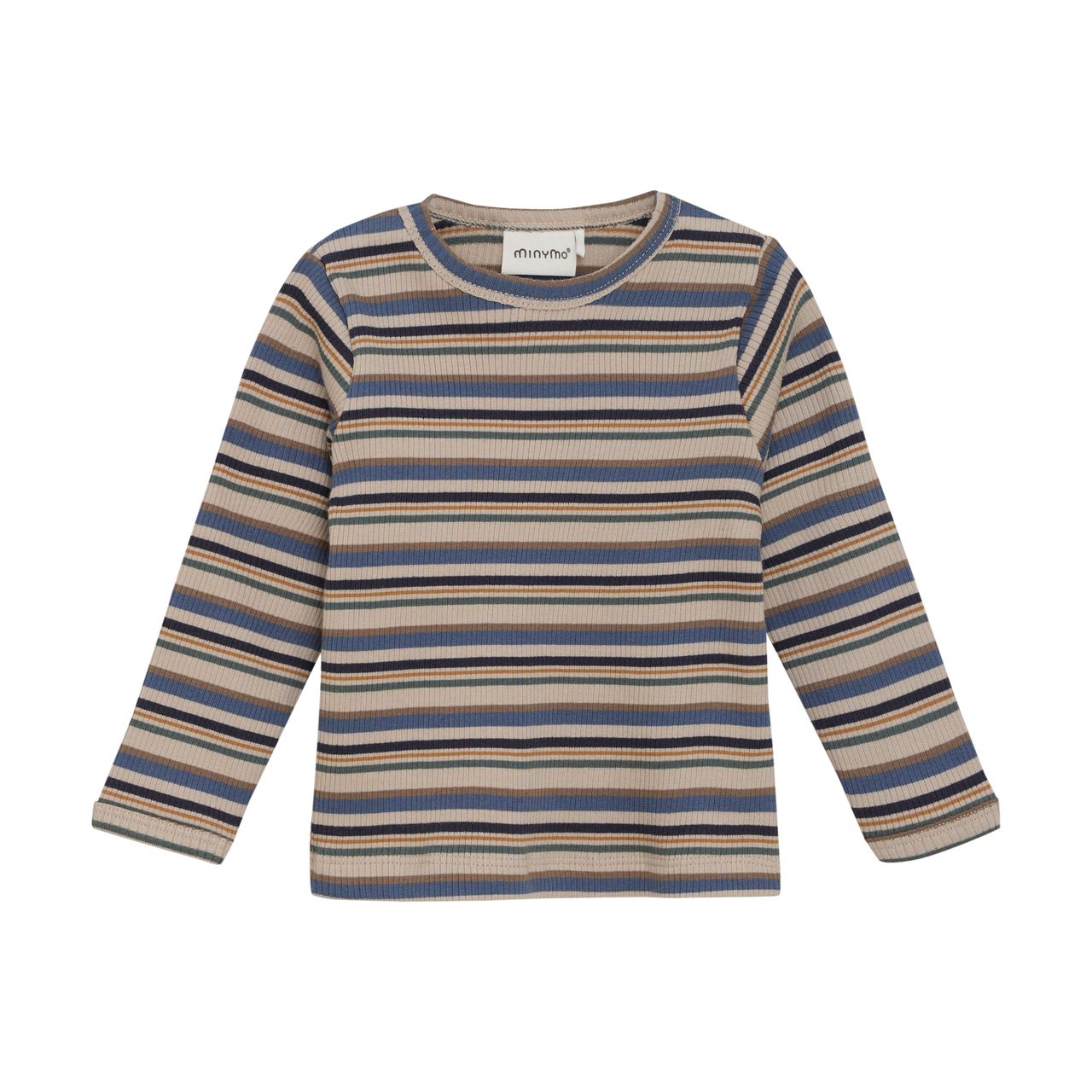 Minymo Baby Boy Long Sleeve Ribbed Tee  114013-7337