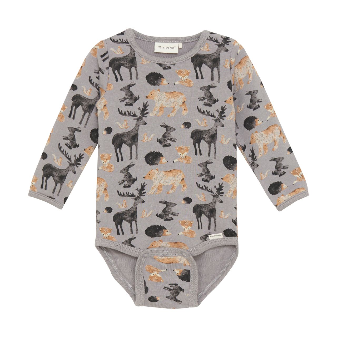 Minymo Baby Boy Long Sleeve Bodysuit   114057-1856