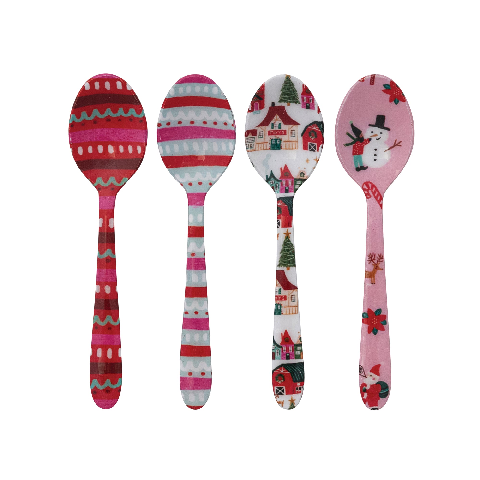Creative Coop Enamaled Holiday Spoons XS7871